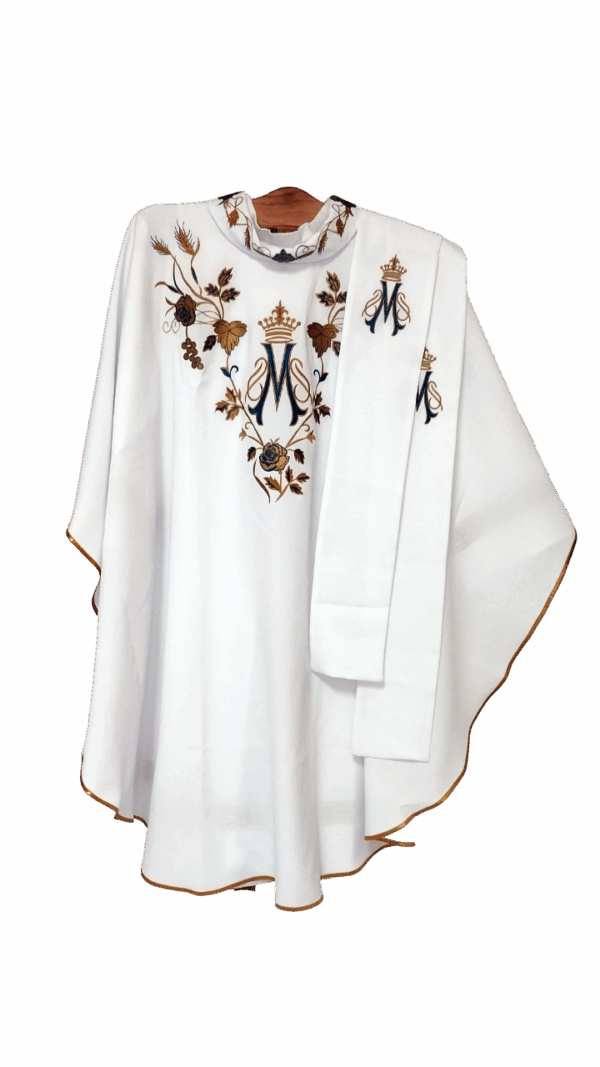 CASULLA BLANCA - FIESTAS DE LA VIRGEN