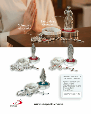 ESTATUILLA Y ROSARIO DEVOCIONES - ART. SC 060-123