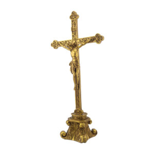 AR CRUCIFIJO GOLD CON BASE 45 CM
