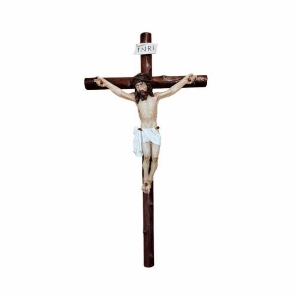 CRISTO TALLADO PINTADO